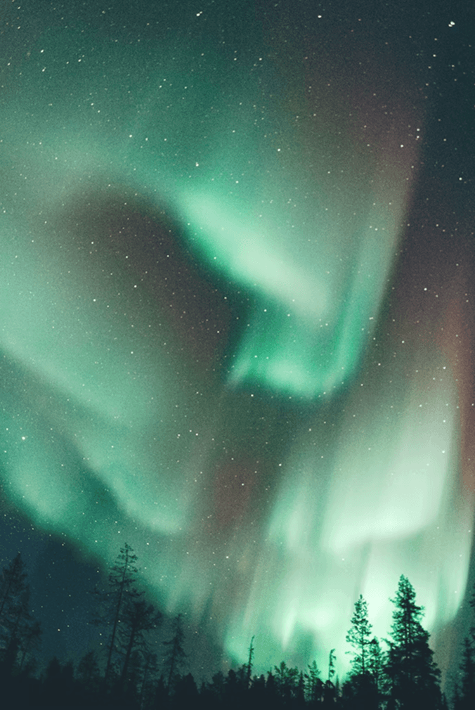 Paisaje nevado de Finlandia y Laponia
