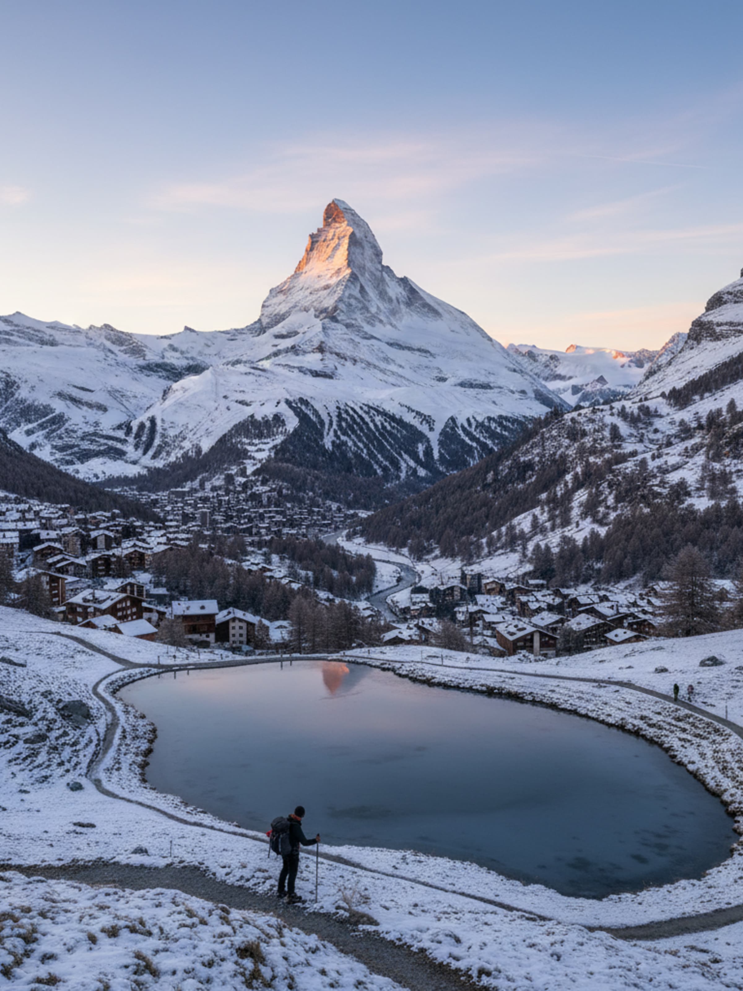 Paisaje alpino de Zermatt, Suiza